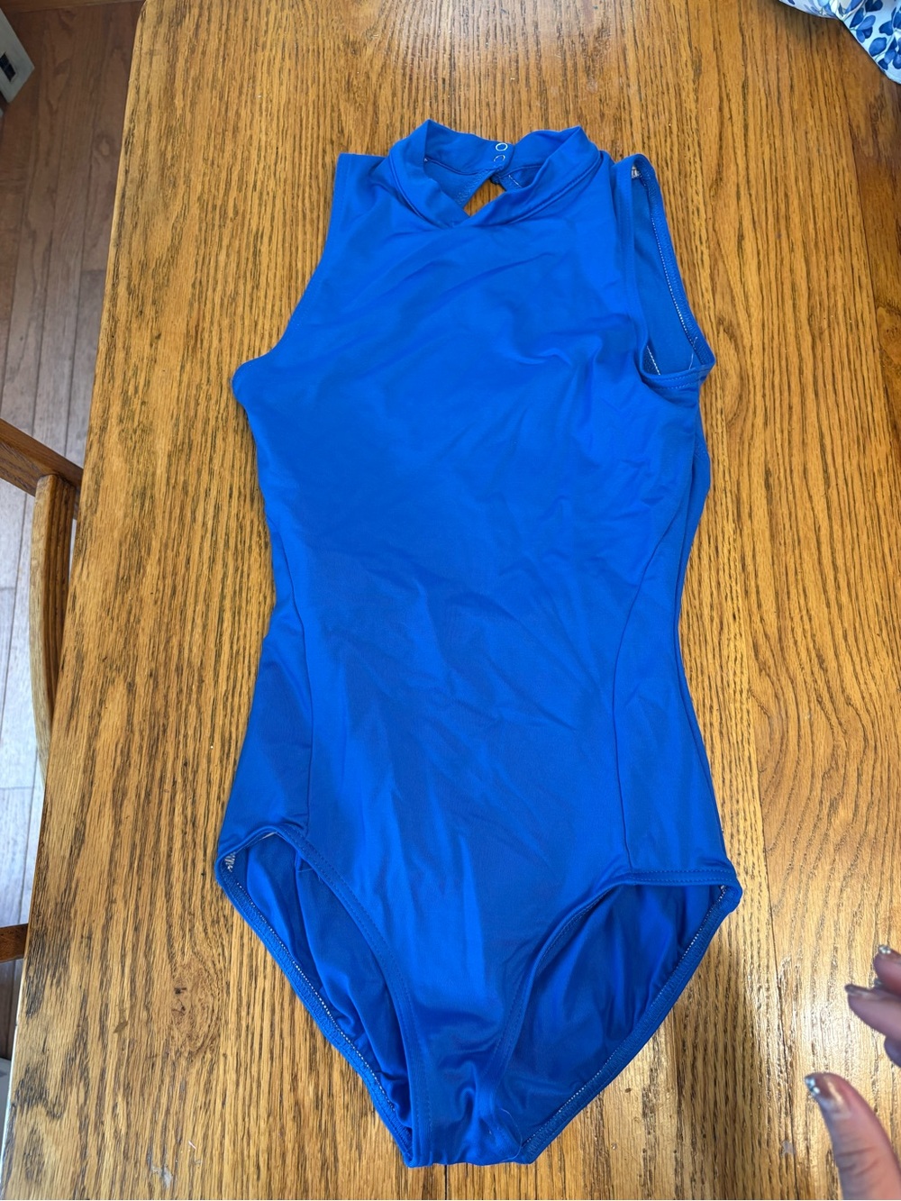 Women's Royal Blue Sleeveless One-Piece Leotard